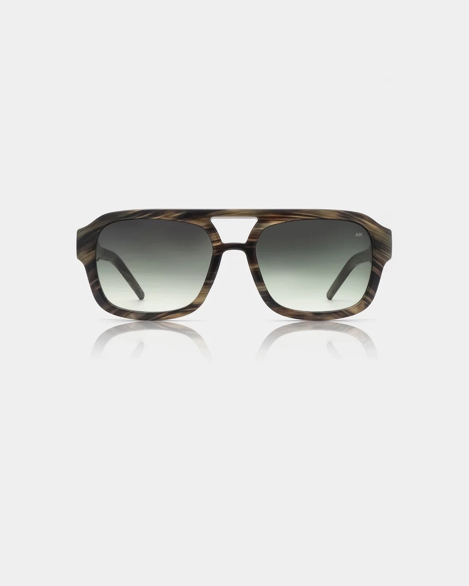 Kaya Sunglasses -Striped Horn