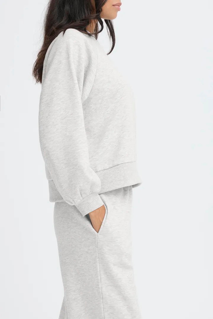 Grey Melange  Loungewear Set