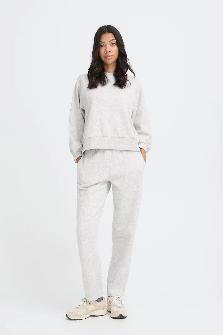 Grey Melange  Loungewear Set