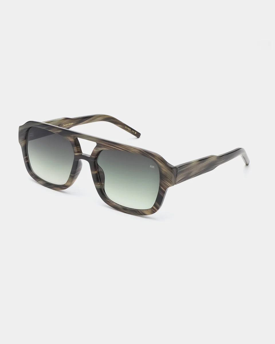 Kaya Sunglasses -Striped Horn