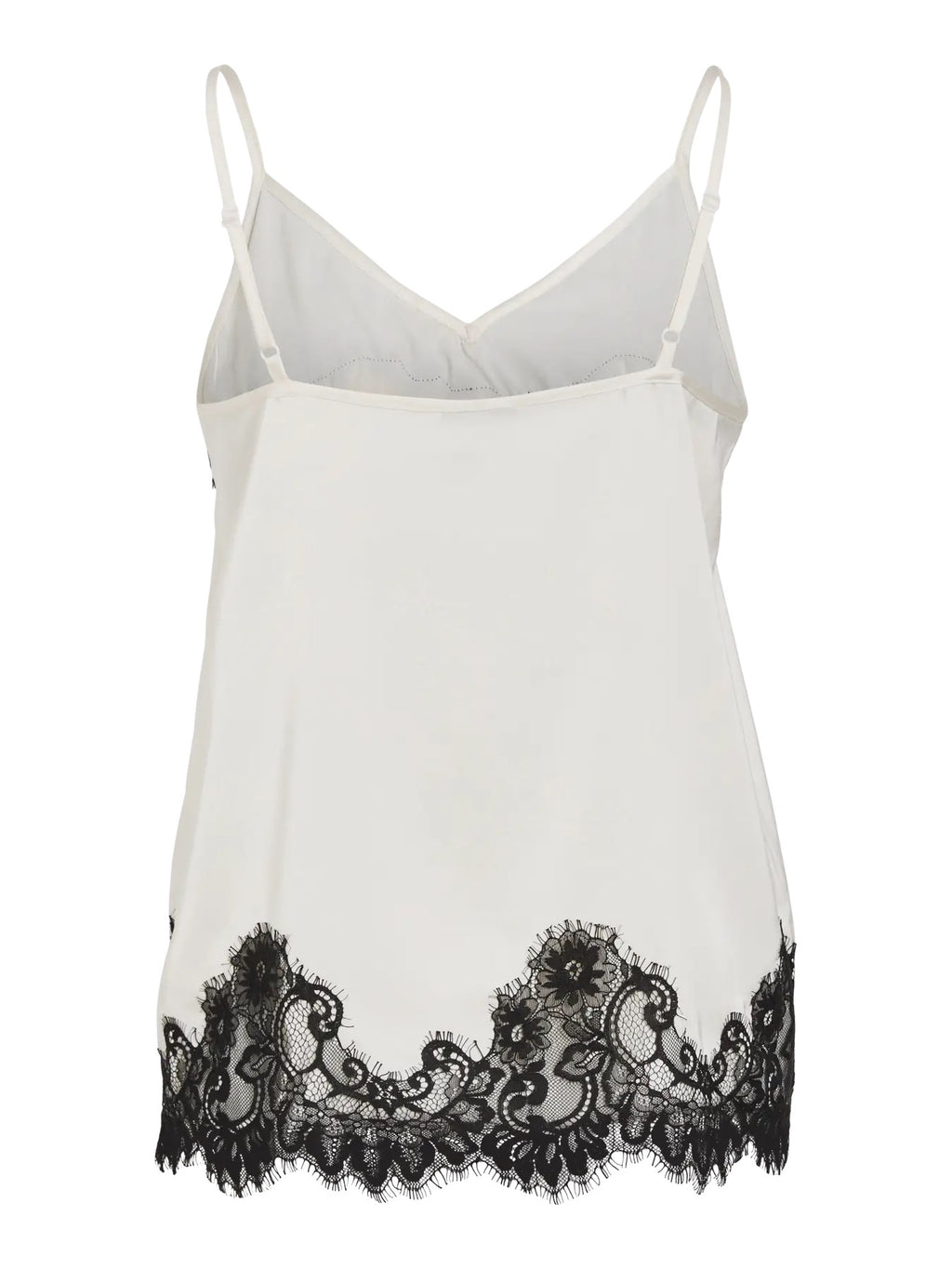 Asymmetric Satin and Lace Cami