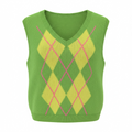 Argyle Mohair Tank Top