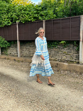 Load image into Gallery viewer, Aztec maxi dress - Blue/ Aqua
