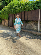 Load image into Gallery viewer, Aztec maxi dress - Turquoise
