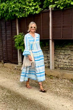 Load image into Gallery viewer, Aztec maxi dress - Blue/ Aqua
