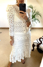Load image into Gallery viewer, Crochet Cardigan - Off White
