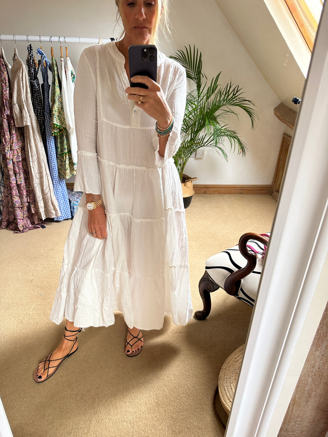 Cheesecloth Maxi Dress