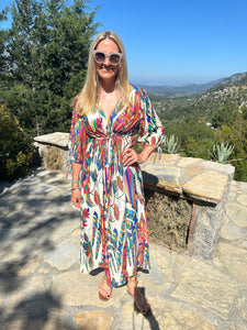 Pucci Inspired Silk Blend Dress