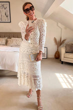 Load image into Gallery viewer, Crochet Cardigan - Off White
