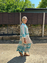 Load image into Gallery viewer, Aztec maxi dress - Turquoise

