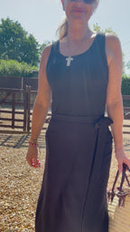 Black Wrap Skirt
