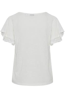 T shirt with floaty sleeves - Off White