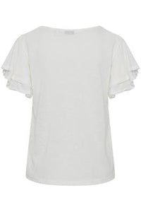 T shirt with floaty sleeves - Off White