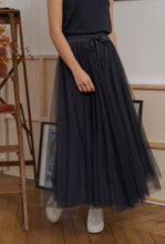 Load image into Gallery viewer, Satin Cut Out Shoulder Top - Navy
