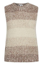 Load image into Gallery viewer, Chunky Knit Stripe Tank - Beige

