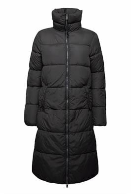 Quilted Coat  - Black
