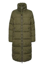 Load image into Gallery viewer, Quilted Coat  - Olive Green
