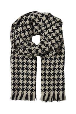Dog Tooth Check Scarf