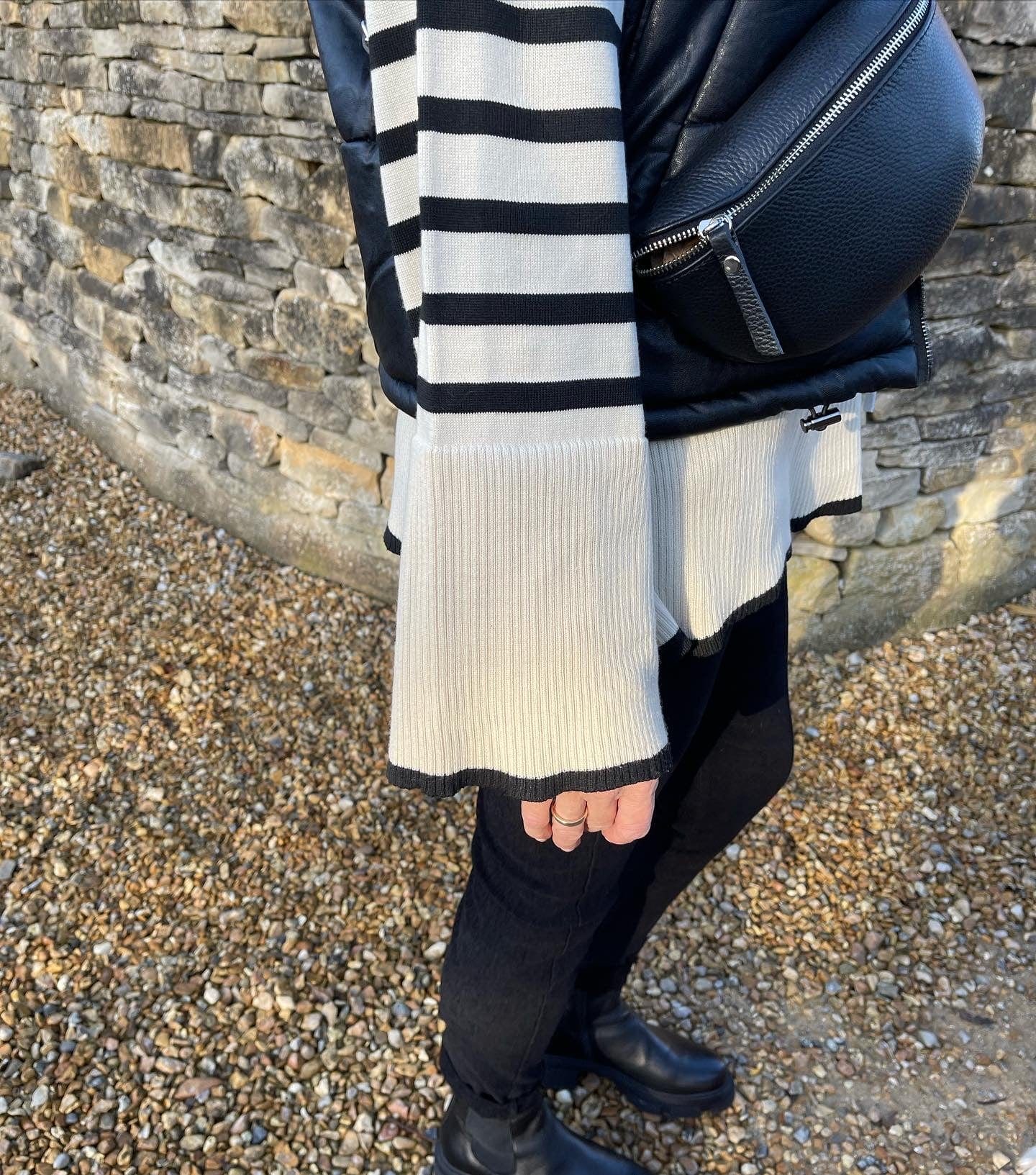 Breton Jumper - Cream/Black