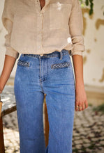 Load image into Gallery viewer, Wide Leg Blue Jeans
