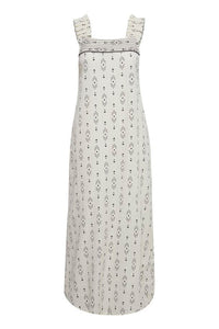Cream and black woven sundress