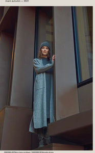 Grey longline cardigan