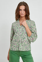 Load image into Gallery viewer, Green Floral Blouse

