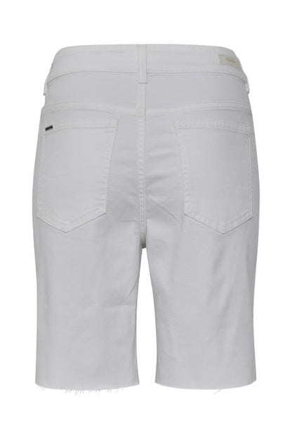 White  Denim Shorts