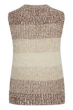 Load image into Gallery viewer, Chunky Knit Stripe Tank - Beige
