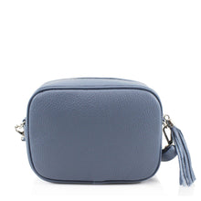 Load image into Gallery viewer, Leather Cross Body Bag - Denim  Blue
