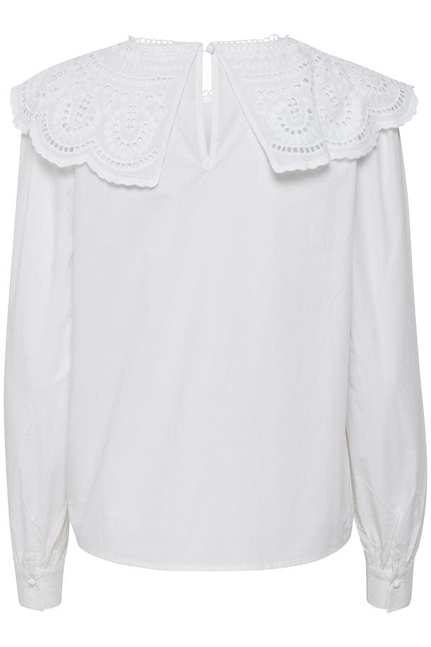 Broderie Anglais collar blouse