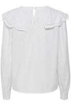 Broderie Anglais collar blouse