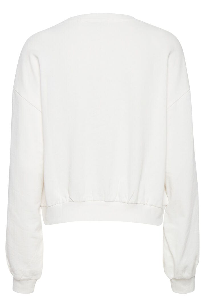 White Scandi sweatshirt