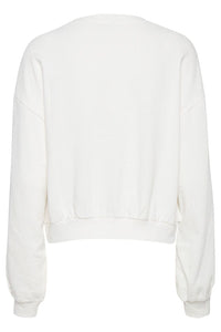 White Scandi sweatshirt