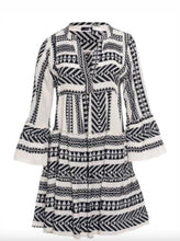 Load image into Gallery viewer, Aztec mini dress - Black
