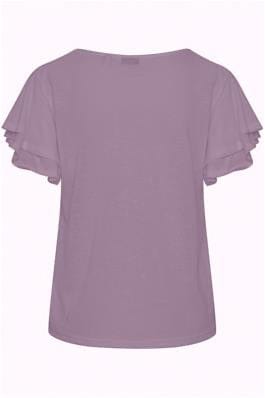T shirt with floaty sleeves - Lilac