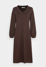 Load image into Gallery viewer, Silky Sweatshirt Dress - Brown
