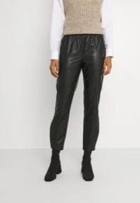 Faux Leather Joggers
