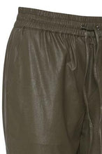 Load image into Gallery viewer, Khaki Faux Leather Joggers
