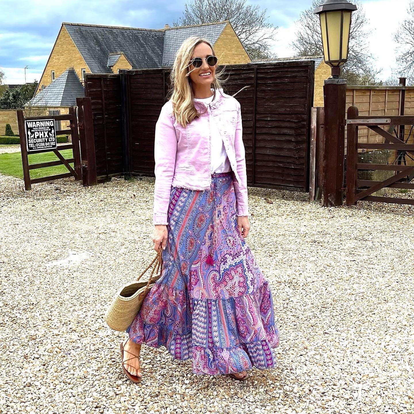 Paisley maxi skirt