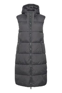 Quilted Gilet - Blackened Pearl