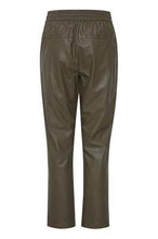 Load image into Gallery viewer, Khaki Faux Leather Joggers
