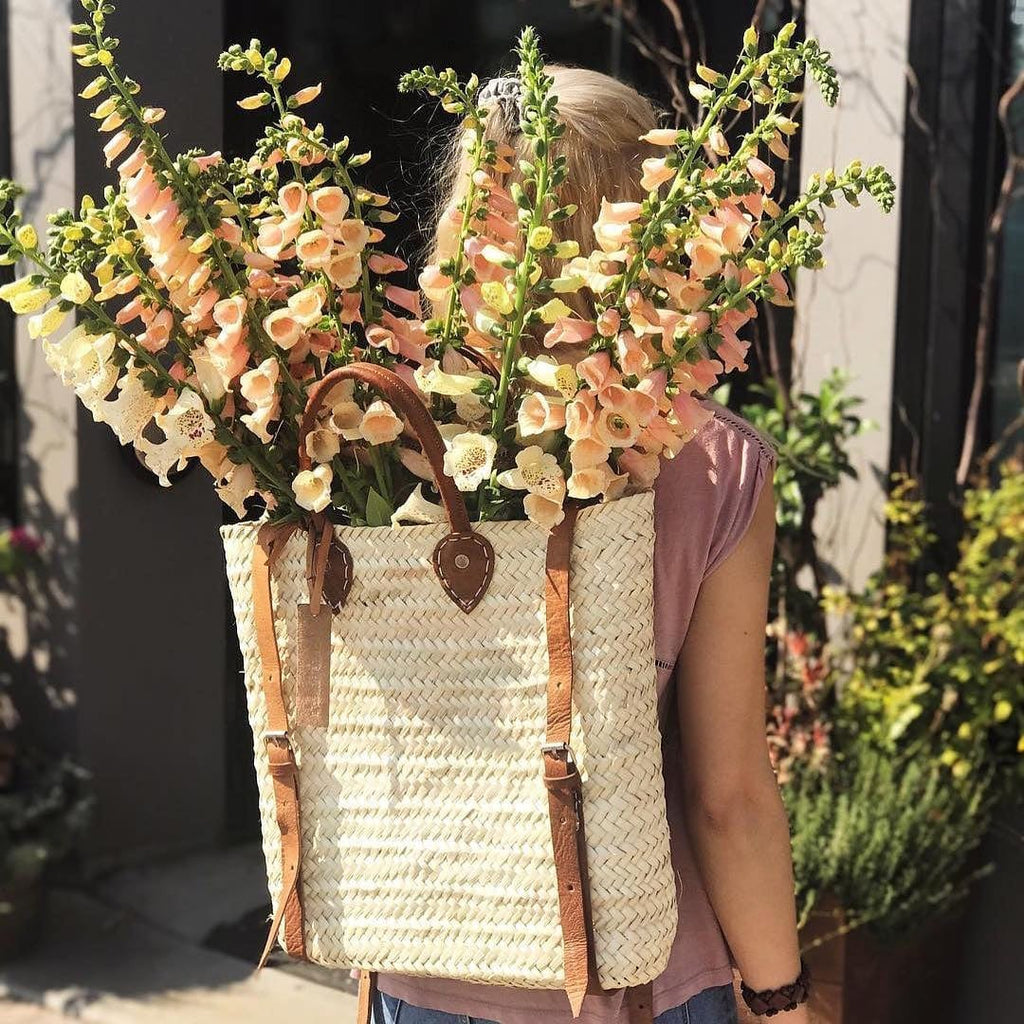 Straw Back Pack - Square shape