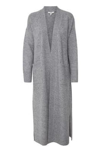 Grey longline cardigan