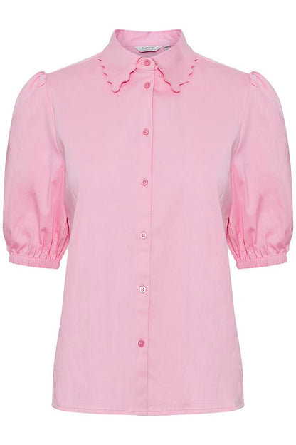 Scallop Collar Blouse - Pink