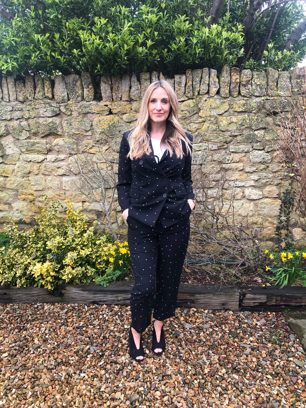 Polka Dot Trouser Suit
