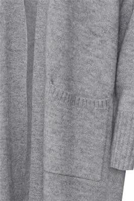 Grey longline cardigan