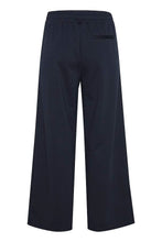 Load image into Gallery viewer, Navy Cropped Jersey Trousers
