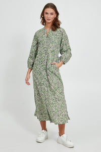 Green Floral Dress