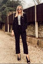 Load image into Gallery viewer, Polka Dot Trouser Suit

